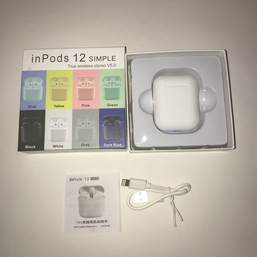 True Wireless Bluetooth Inpods 12 Stereo Headphone